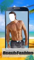 समुद्र तट के पुरुषों के फैशन पोस्टर