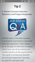 Jobs Interview Q&A poster