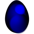 Crack the blue angry birds egg ikona