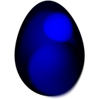 Crack the blue angry bird egg ícone