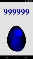Crack the blue angry birds egg plakat