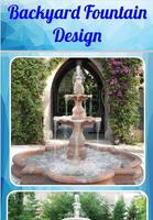 Backyard Fountain Design Affiche