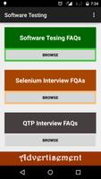 Software Testing Interview FAQ Cartaz