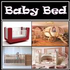 baby bed icône