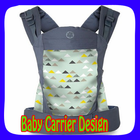Design de portador de bebê ícone