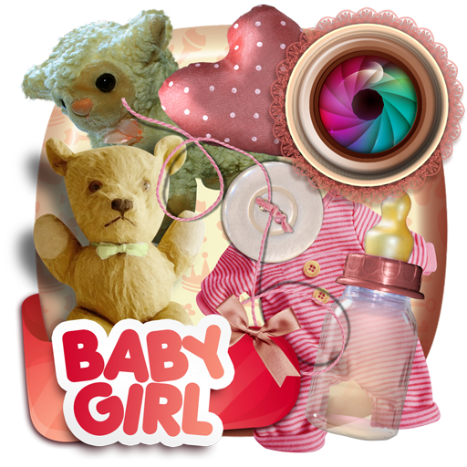 Baby Girl Scrap Photo Frames