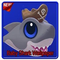 Baby Shark Wallpaper Plakat