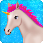 baby unicorn care games আইকন