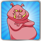 Angry Pink Piggy Boom icon