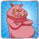 Angry Pink Piggy Boom أيقونة