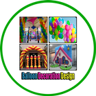 Ballon-Dekoration-Entwurf Zeichen