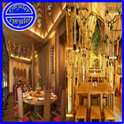 Bamboo restaurant design icon