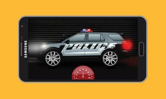 Toddler Police Jeep Affiche