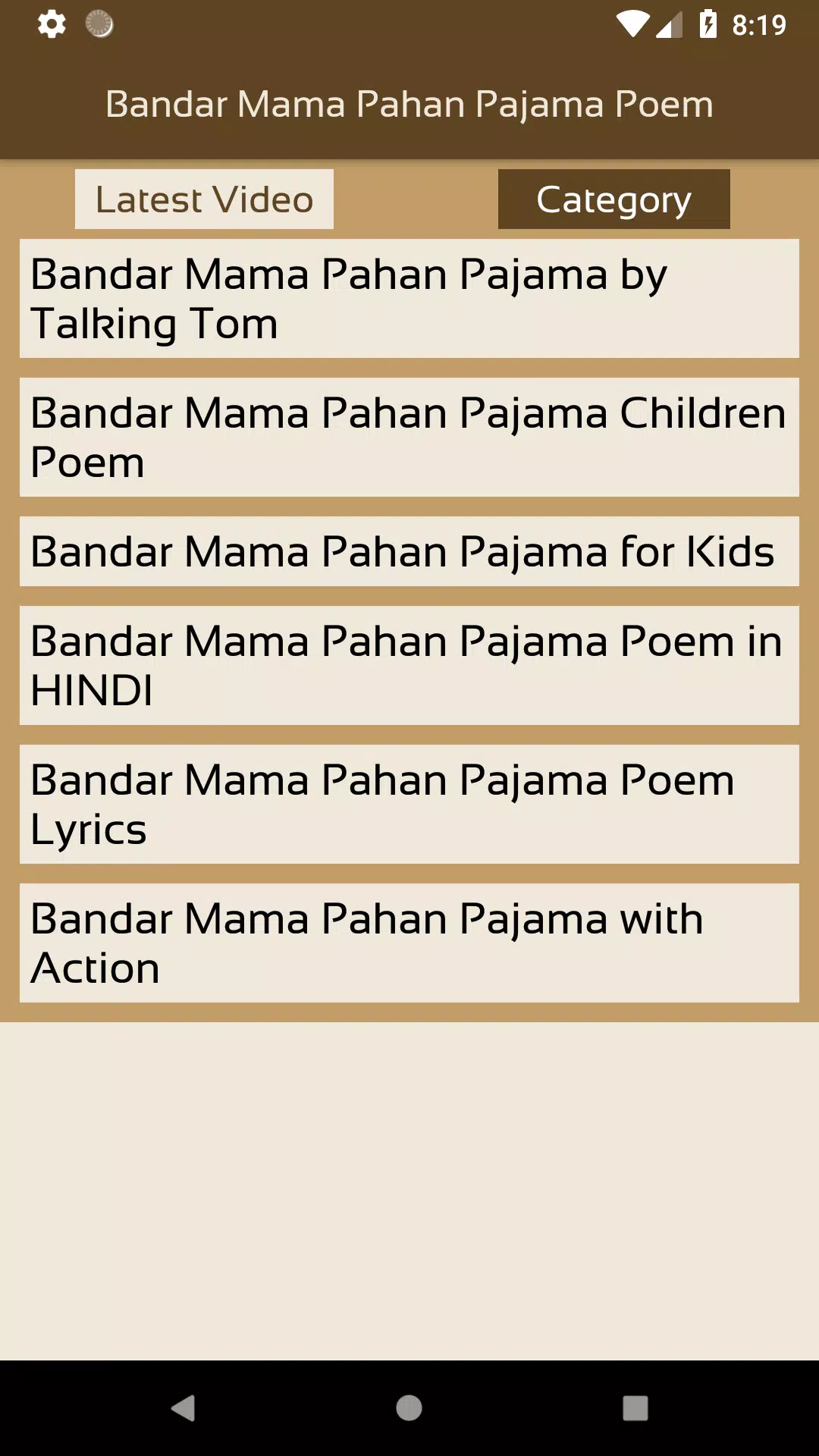 Bandar Mama Pahan Pajama Poem APK for Android Download