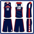 diseño de jersey de baloncesto icono