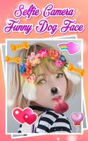 Selfie Camera Funny Dog Face Affiche