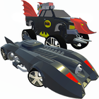 Bat Hero Driving A Car-icoon