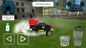 Bat Hero Driving A Car capture d'écran 2