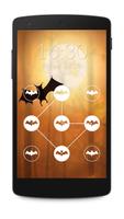 Bat Pattern Lock Screen Affiche