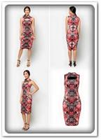 Batik Dress Modern Affiche