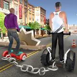 Chained Hoverboard Segway Scooter Trap Race icône