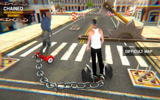 Chained Hoverboard Segway Scooter Trap Race capture d'écran 2