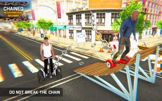 Chained Hoverboard Segway Scooter Trap Race screenshot 3