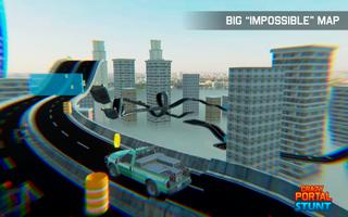 Crazy Portal Impossible Road Car Stunt Ekran Görüntüsü 3