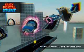 Crazy Portal Impossible Road Car Stunt Ekran Görüntüsü 2