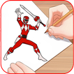 How to draw power rangers