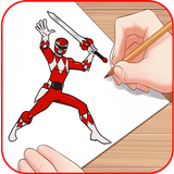 How to draw power rangers icône