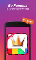 👑Insta-King ! Get Free Likes & Followers Prank पोस्टर