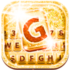 Gold Glitter Keyboard-icoon