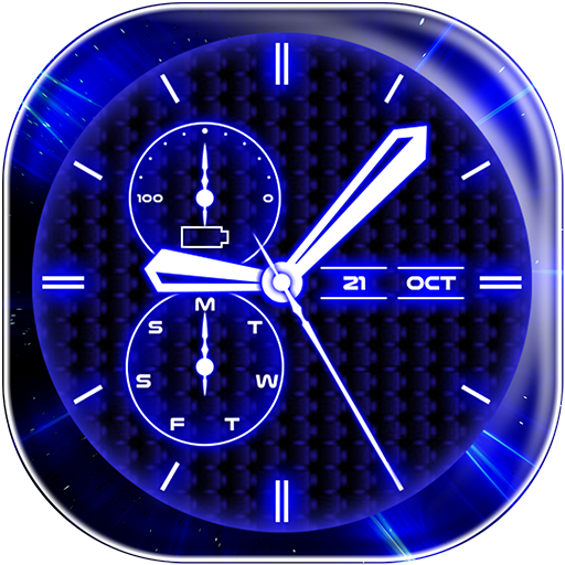 Sfondo Orologio 3D Ologramma Simulatore Simulatore
