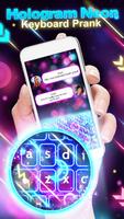 Hologram Neon Keyboard Prank poster
