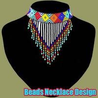 Beads Necklace Design Affiche