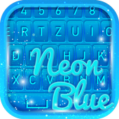 Blue Neon Keyboard Themes icon