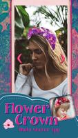Flower Crown Photo Sticker App Affiche