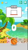 Swipe Basketball : Animal On Beach स्क्रीनशॉट 1