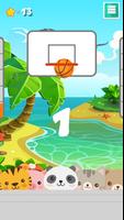 Swipe Basketball : Animal On Beach capture d'écran 2