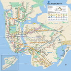 NYC Subway Map Zeichen