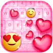 Teclado Emoji Brilhante Coração