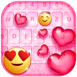 Teclado Emoji Brilhante Coração ícone