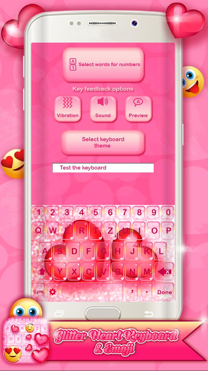 Glitter Heart Keyboard & Emoji for Android - APK Download