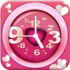 Horloge amour-écran en direct icône