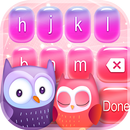 Lovely Owl Keyboard with Emoji APK
