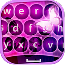 El teclado de color lila APK