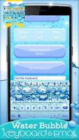 Water Bubble Keyboard Animoji App Affiche