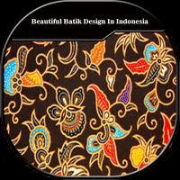 beautiful batik design in indonesia poster