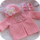 美しいかわいい赤ちゃんかぎ針編みのカーディ APK